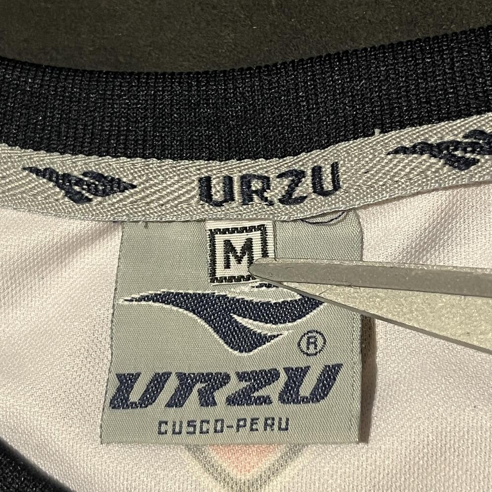 URZU Cusco Soccer Jersey Mens Medium Blue Cusqueña Sponsor 11 Machu Picchu - Picture 8 of 16